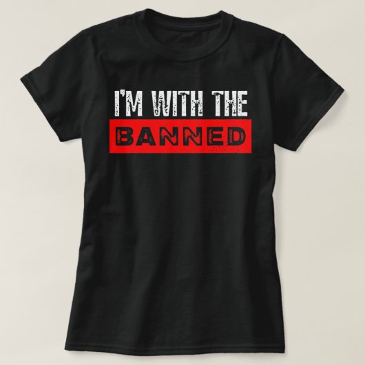 Ik ben bij de Banned Banned Boks Week Reading T-shirt (Design voorkant)