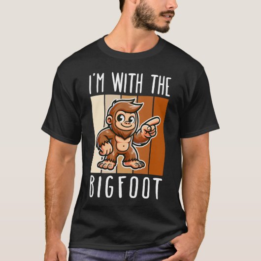 Ik ben bij de Bigfoot T-shirt (Voorkant)