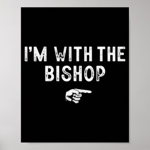 Ik ben bij de bisschop bijpassende luie kostuum Ha Poster