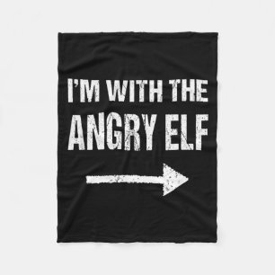 Ik ben bij de boze elf Halloween Fleece Deken