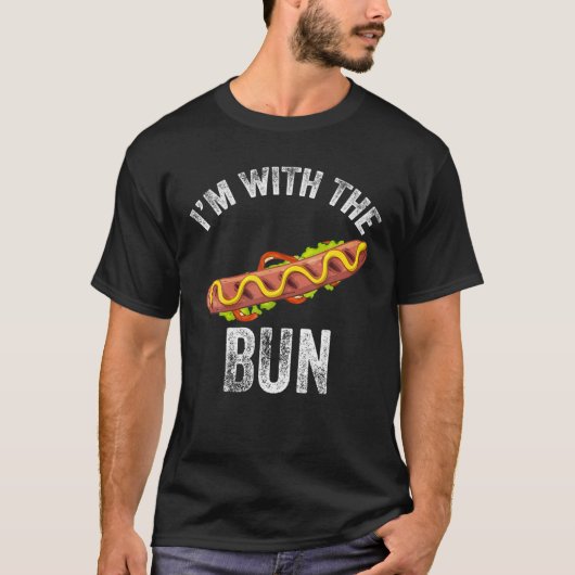 Ik ben bij de Bun Hot Dog SaUSE Funny Halloween C T-shirt (Voorkant)