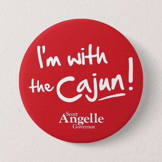 "Ik ben bij de Cajun" Button (Voorkant)