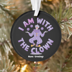 Ik Ben Bij De Clown Paarse Jongleer Grafische Ornament