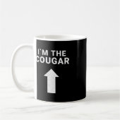 Ik ben bij de Cougar Humor Halloween Birthday Gift Koffiemok (Links)