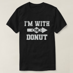 Ik ben bij de Donut Funny Couple Halloween Costume T-shirt
