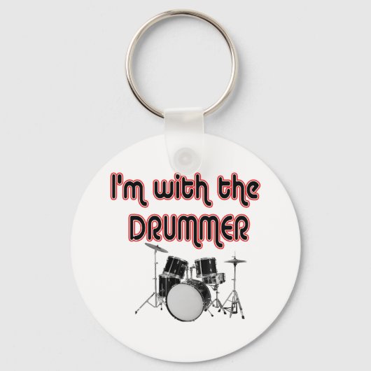 IK BEN BIJ DE DRUMMER SLEUTELHANGER (Voorkant)