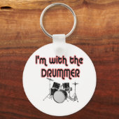 IK BEN BIJ DE DRUMMER SLEUTELHANGER (Voorkant)