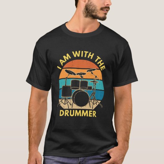 Ik ben bij de drummer t-shirt (Voorkant)