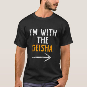 Ik ben bij De Geisha Grappige Halloween Matching C T-shirt