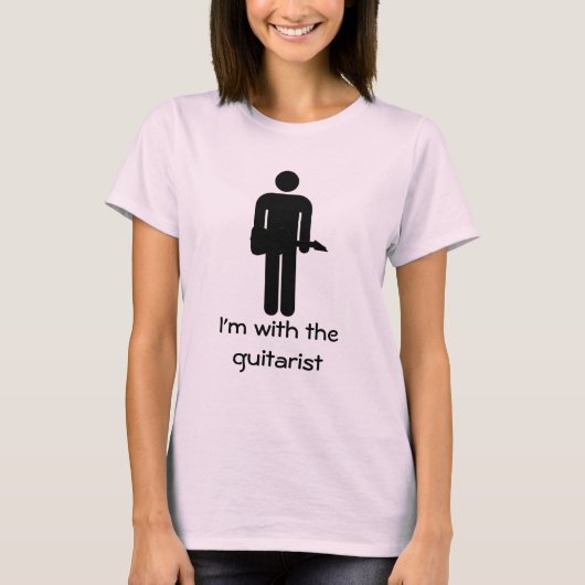Ik ben bij de gitarist t-shirt (Voorkant)
