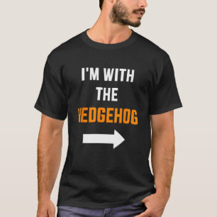 Ik ben bij de hedgehog partner paar kostuum hallo t-shirt