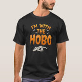 Ik ben bij de Hobo Halloween Coustume Mannen W T-shirt (Voorkant)