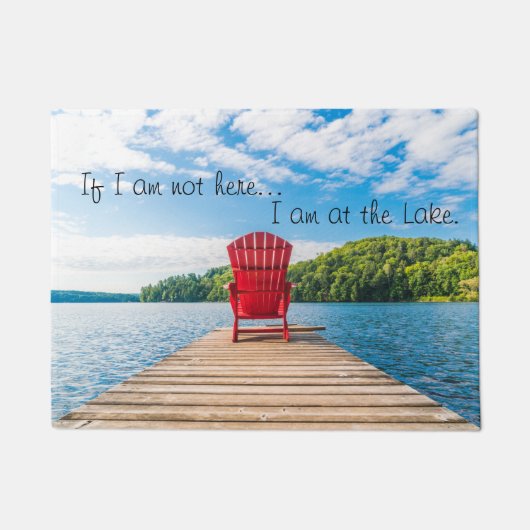 Ik ben bij de Lake Door Mat (Voorkant)