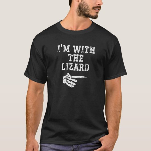 Ik ben bij de Lizard Point Matching Couples Hwe T-shirt (Voorkant)