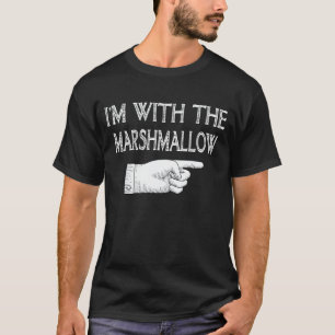 Ik ben bij de Marshmallow Funny Couple Halloween T-shirt