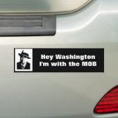 Ik ben bij de MOB Bumpersticker (Op auto)