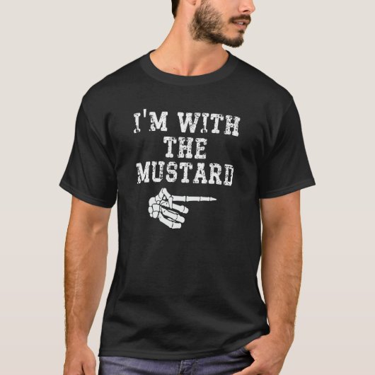 Ik ben bij de Mustard Point Matching Couples Hallo T-shirt (Voorkant)