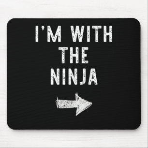 Ik ben bij de Ninja Costume Halloween Matching Cou Muismat