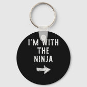 Ik ben bij de Ninja Costume Halloween Matching Cou Sleutelhanger (Voorkant)