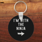 Ik ben bij de Ninja Costume Halloween Matching Cou Sleutelhanger (Voorkant)