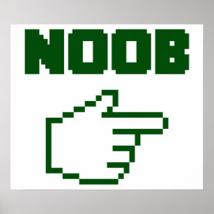 Ik ben bij de Noob Newbie Poster