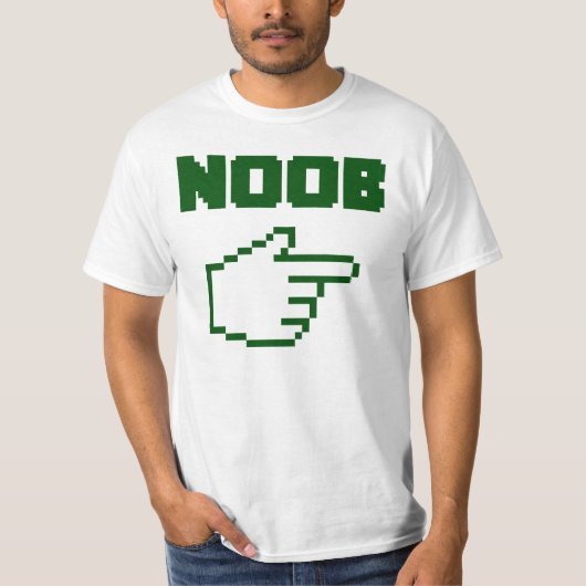 Ik ben bij de Noob Newbie T-shirt (Voorkant)