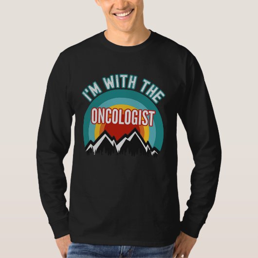 Ik ben bij de oncoloog t-shirt (Voorkant)