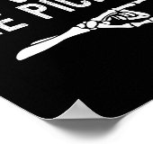 Ik ben bij de Pickle Funny Halloween Pickle Skelet Poster (Hoek)