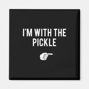 Ik ben bij de Pickle Halloween Costume Party Match Magneet