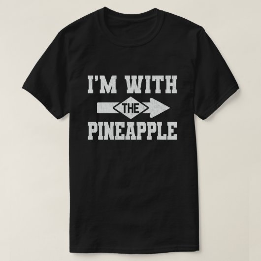Ik ben bij de Pineappel Funny Couple Halloween T-shirt (Design voorkant)