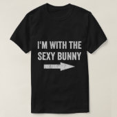 Ik ben bij de Sexy Bunny Tshirt (Design voorkant)