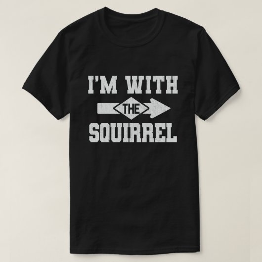 Ik ben bij de Squirrel Funny Couple Halloween T-shirt (Design voorkant)