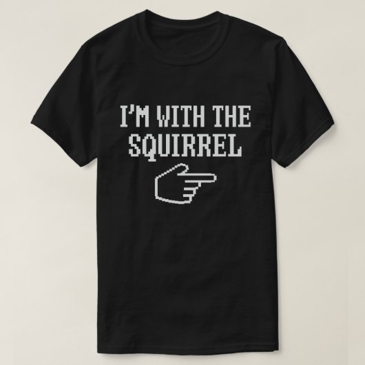 Ik ben bij de Squirrel Funny Couple Halloween T-shirt (Design voorkant)