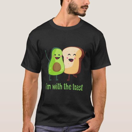 Ik ben bij de toast t-shirt (Voorkant)