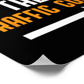 Ik ben bij de Traffic Cone Costume Fun Halloween C Poster (Hoek)