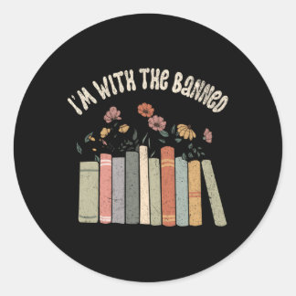 Ik ben bij de verboden boeken Social Justice Readi Ronde Sticker