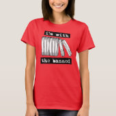 Ik ben bij de verboden boeken t-shirt (Voorkant)