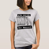 Ik ben bij de verboden boeken t-shirt (Voorkant)