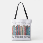 Ik ben bij de verboden literaire Canvas tas (Achterkant)