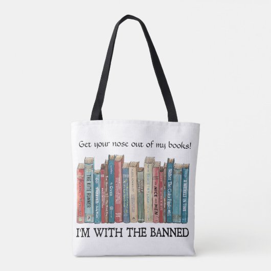 Ik ben bij de verboden literaire Canvas tas (Achterkant)