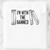 Ik ben bij de verboden rechthoekige sticker (Tas)