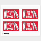 Ik ben bij de verboden rechthoekige sticker (Vel)