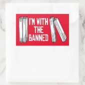 Ik ben bij de verboden rechthoekige sticker (Tas)