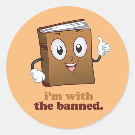Ik ben bij de verboden ronde sticker (Voorkant)