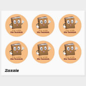 Ik ben bij de verboden ronde sticker (Vel)