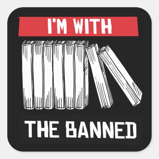 Ik ben bij de verboden vierkante sticker (Voorkant)