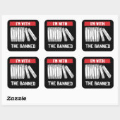 Ik ben bij de verboden vierkante sticker (Vel)