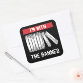 Ik ben bij de verboden vierkante sticker (Envelop)