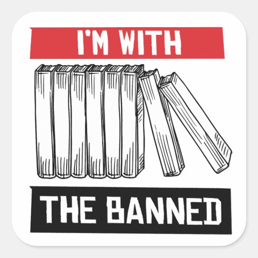 Ik ben bij de verboden vierkante sticker (Voorkant)