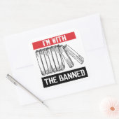 Ik ben bij de verboden vierkante sticker (Envelop)